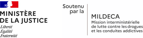 Ministère de la Justice - Soutenu par la Mission interministérielle de lutte contre les drogues et les conduites addictives